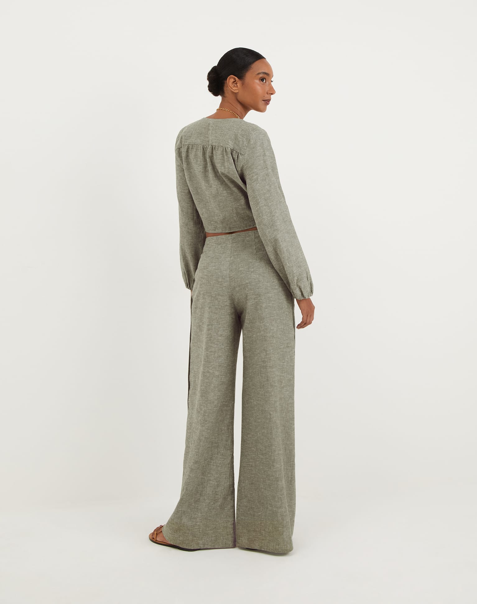 Josephine Long Sleeve Blouse - Harbor XS