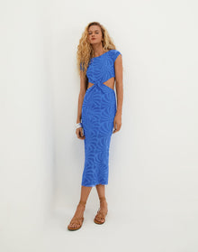 Lita Midi Dress - Neptune XS