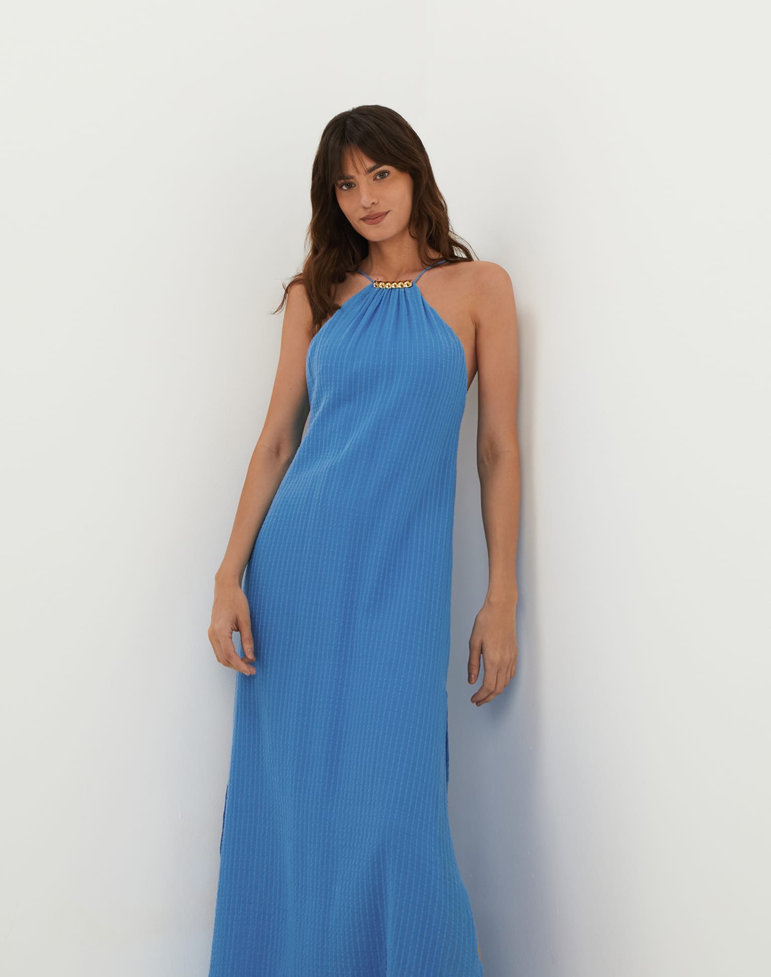 Lily Long Dress - Beach Front XS
