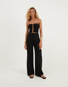 Emilia Strapless Top - Black XS