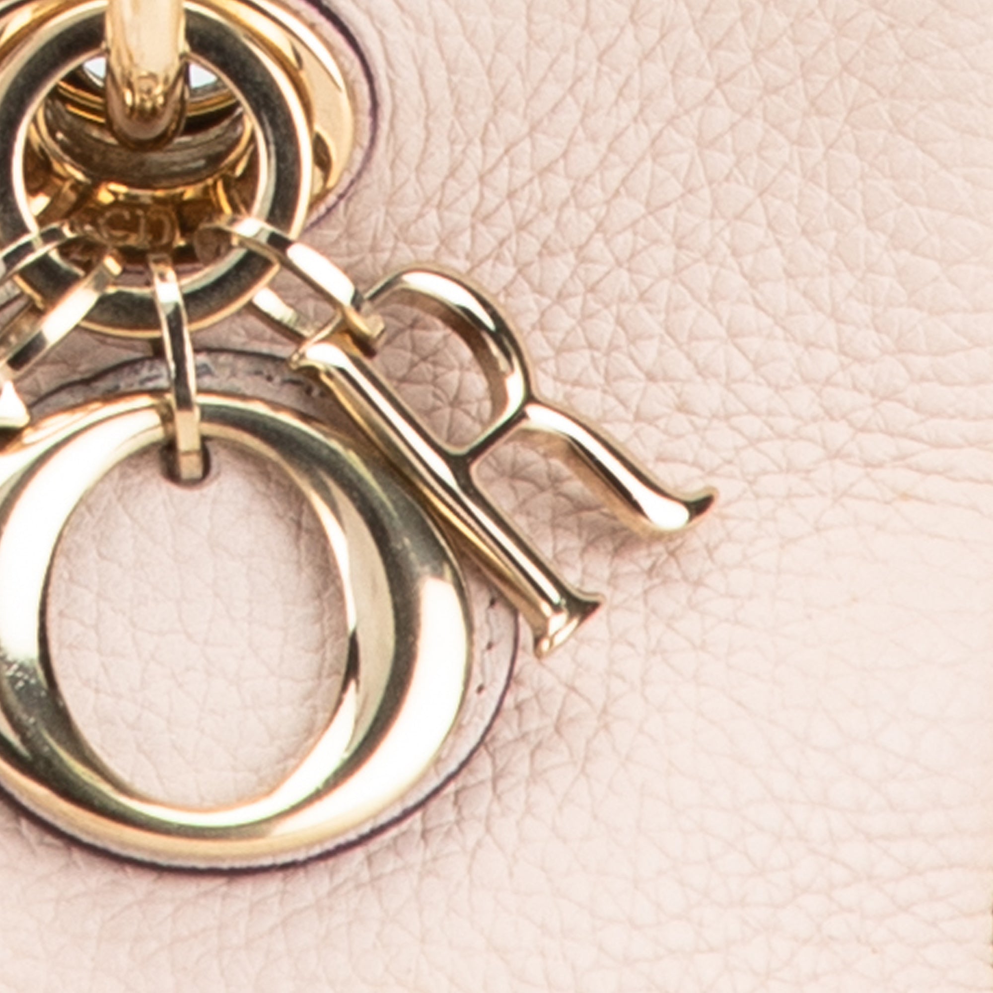 Dior | Pre-Owned Mini Leather Diorissimo Satchel | Pink/Light Pink