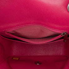 Chanel | Pre-Owned Mini Square Classic Lambskin Single Flap | Pink/Dark Pink