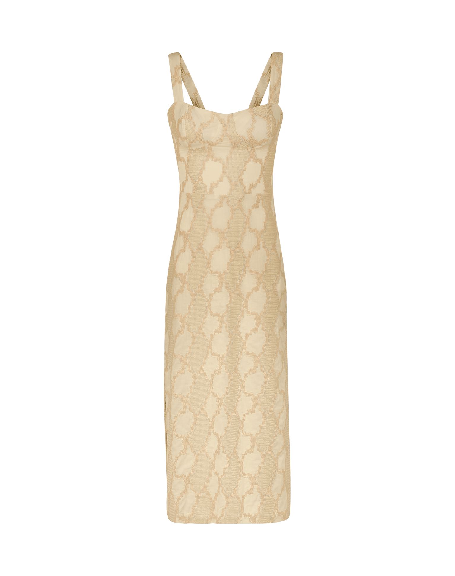 Coen Midi Dress | Embroidered Glitz