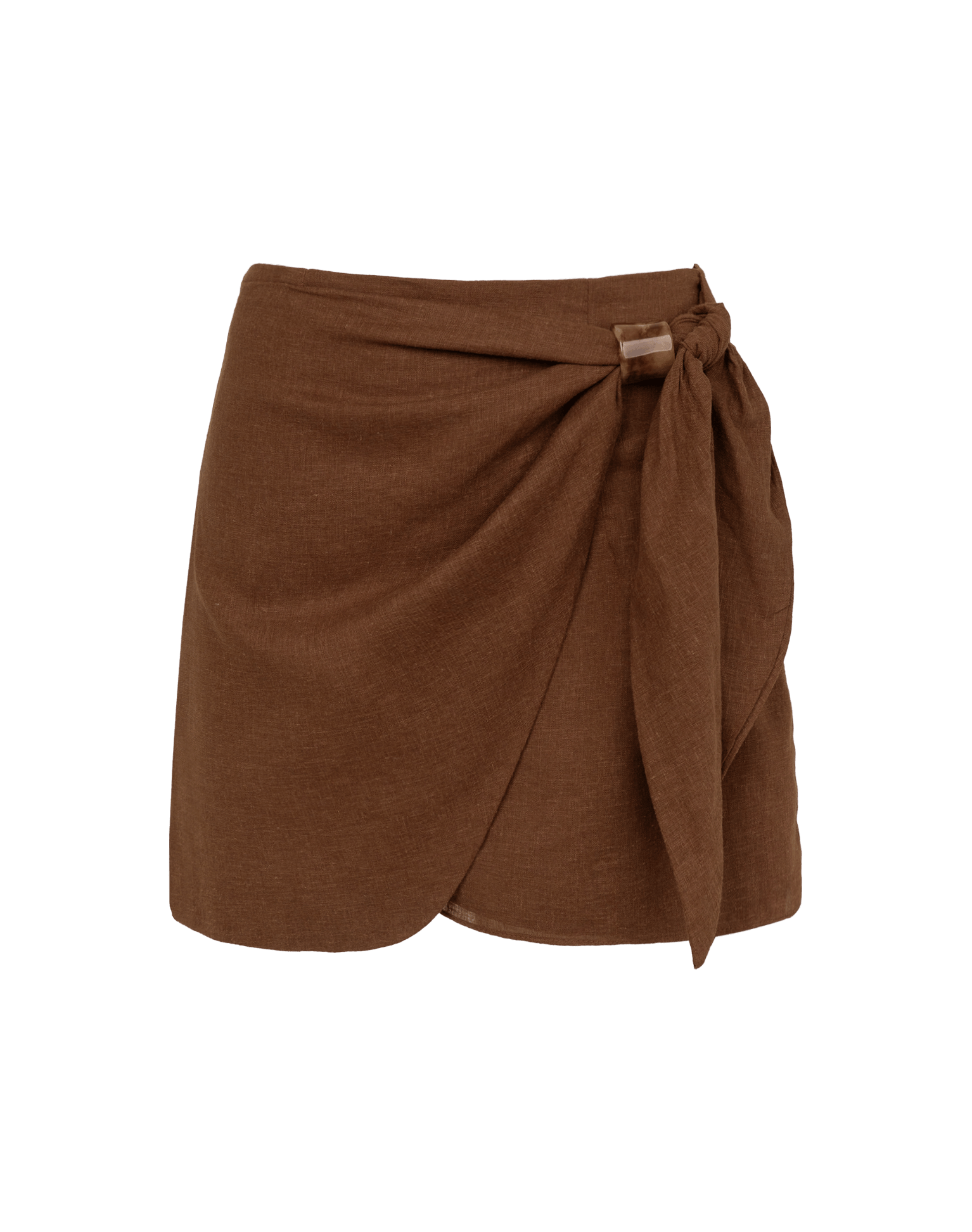 Luna Mini Skirt - Brown XS