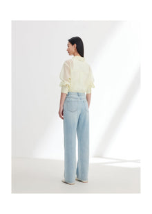 Vintage Straight-Leg Tencel Cotton jean | Blue
