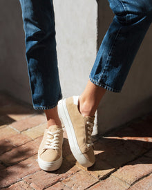Womens | Ibiza Platform Sneaker | Sand Tan
