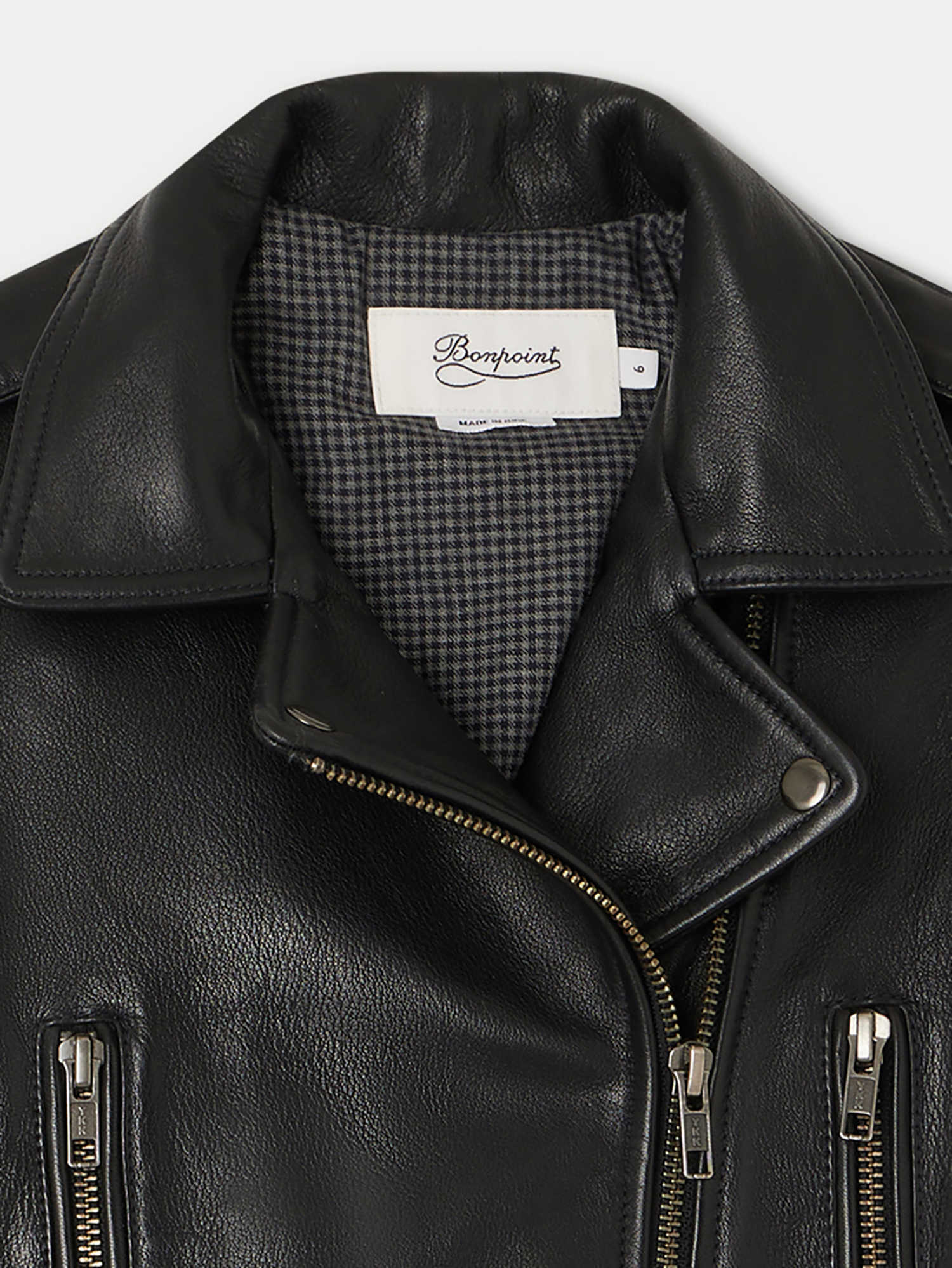 Unisex | Temple Leather Jacket | Black
