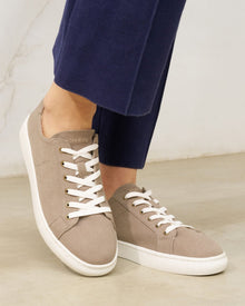 Womens | Ibiza Canvas Sneaker | Cafe Taupe