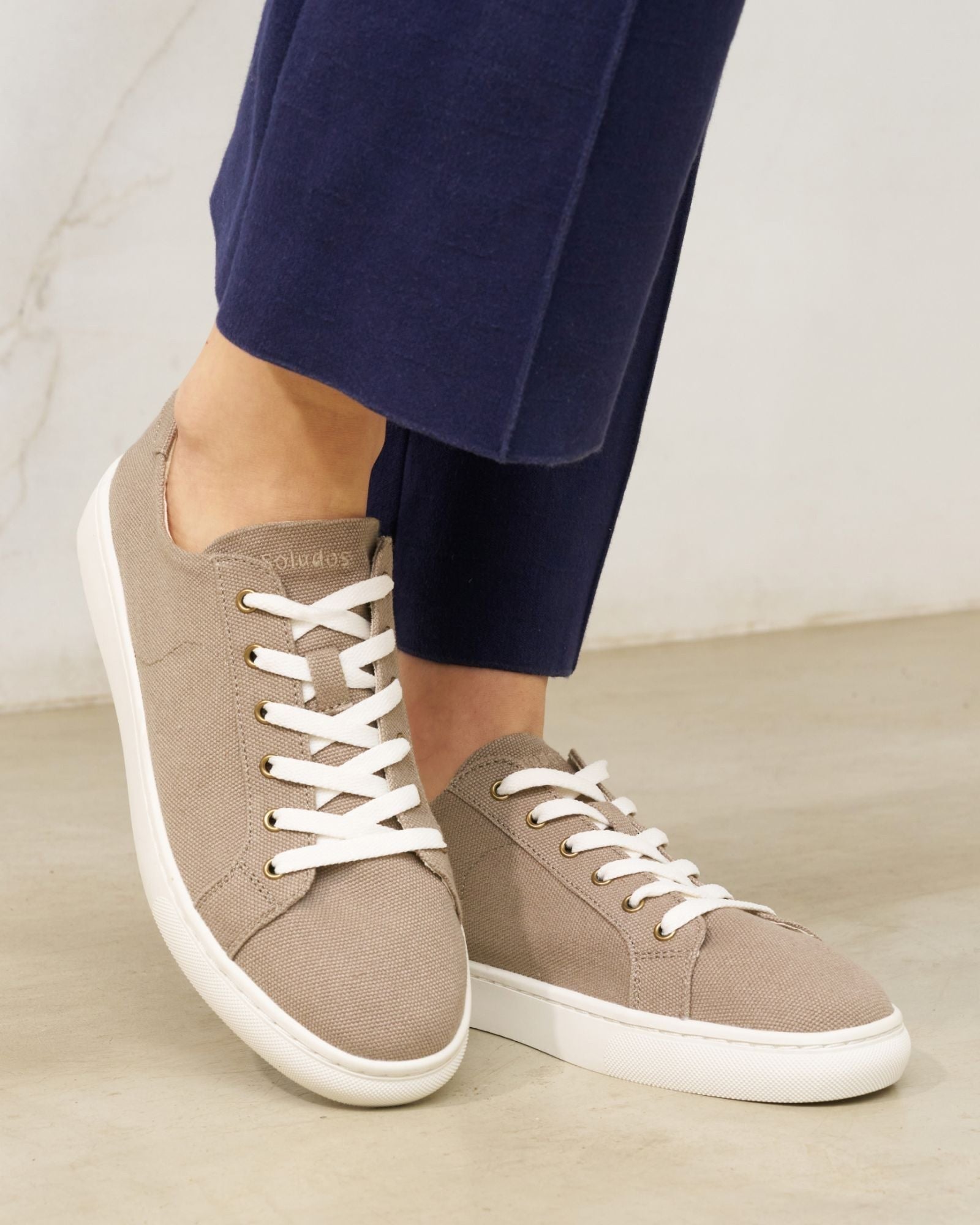 Womens | Ibiza Canvas Sneaker | Cafe Taupe