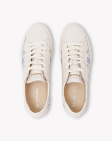 Women's Ibiza Classic Sneaker | Embroidery | Draper Blue Florals - Oasis White - Womens Espadrilles - Draper Blue Florals - Oasis White - Soludos - 