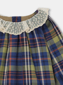 Girl | Flavili Dress | Navy Tartan