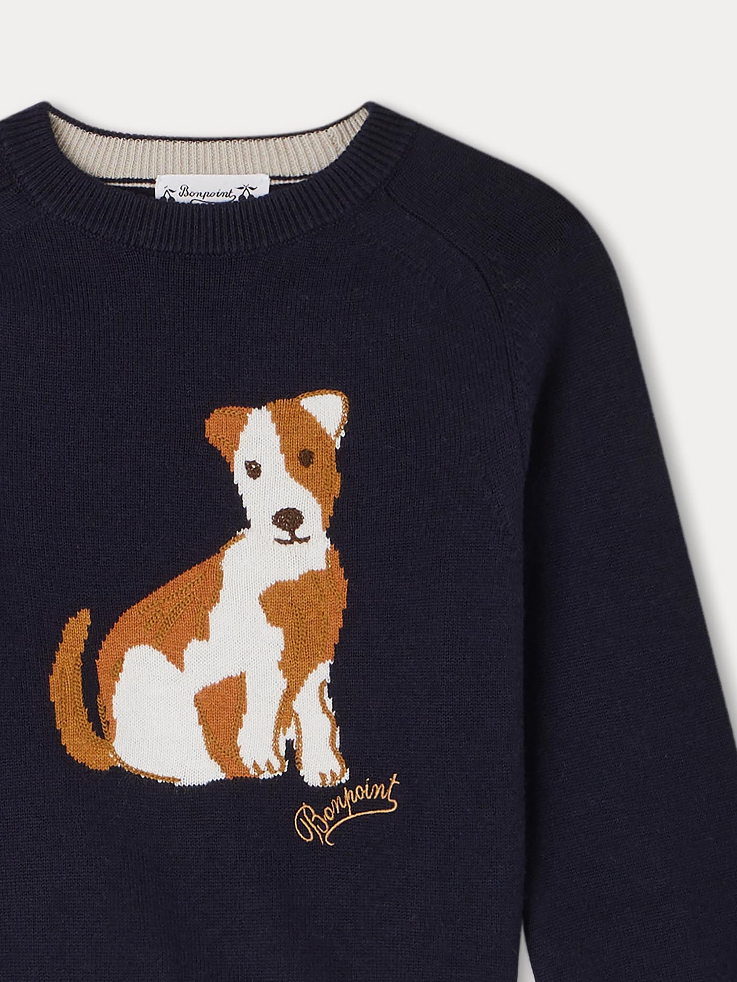 Boy | Gabor Cotton And Wool Sweater | Navy