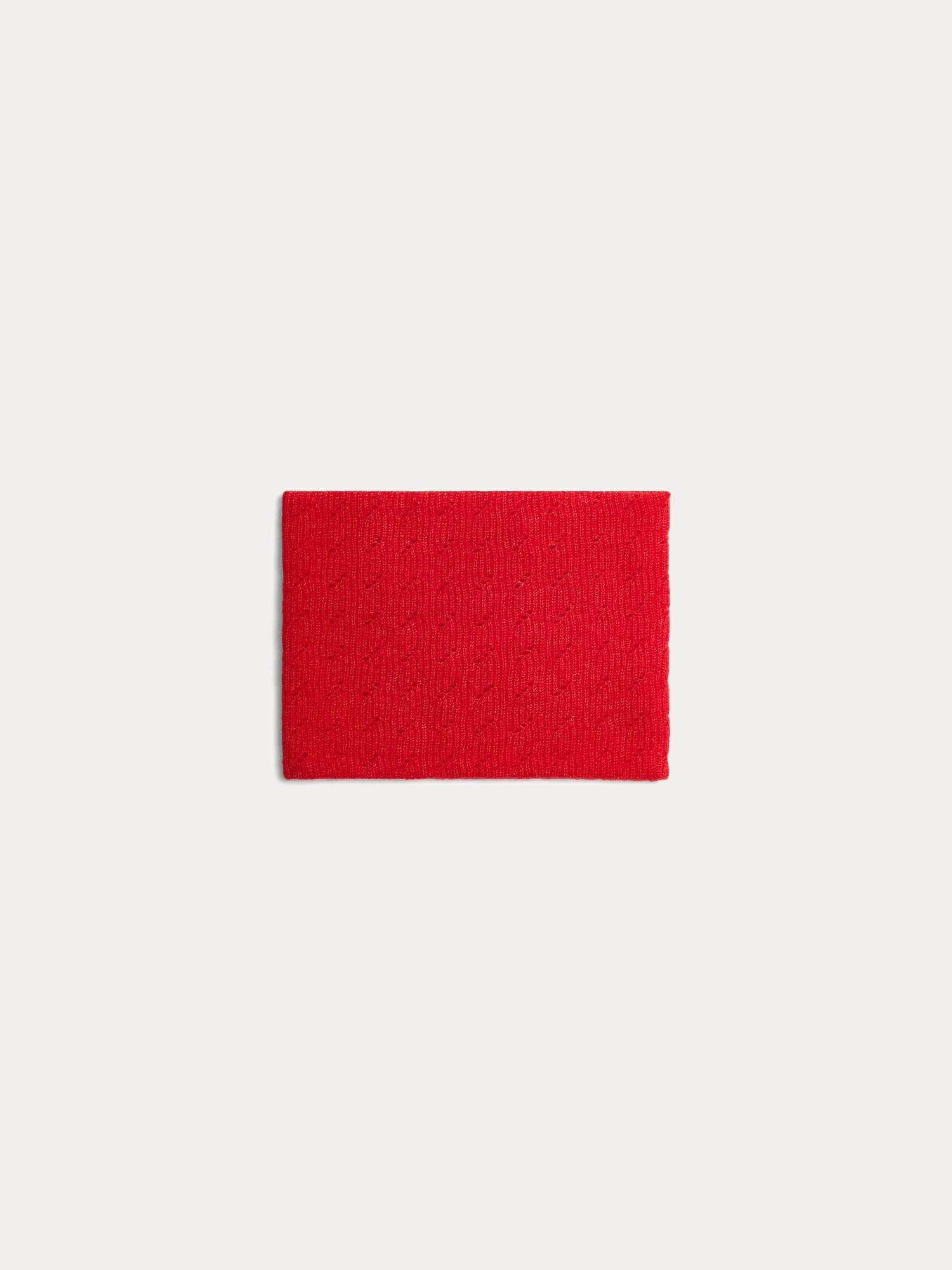 Girl | Tatodine Snood In Red Wool | Red