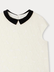 Girl | Twinkle Blouse With Contrasting Collar | Ivory