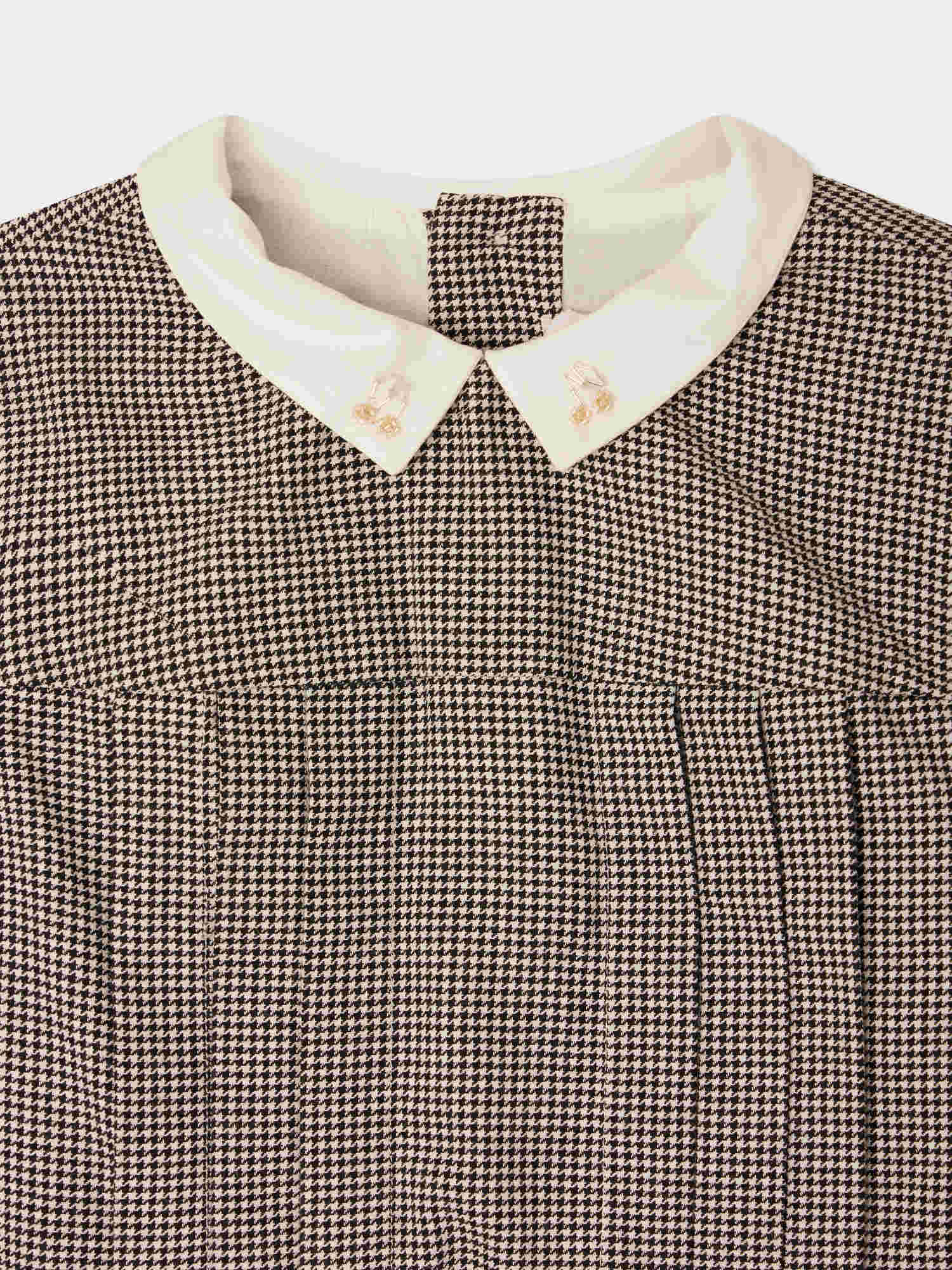 Girl | Mona Checkered Dress | Navy Checked