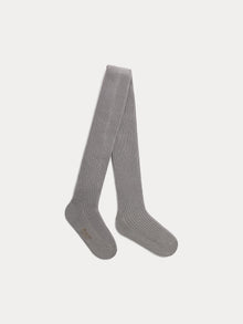 Girl | Thomina Green Cotton Tights | Linden
