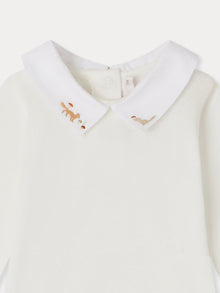 Boy | Septembre Bodysuit With Brown Patterns | Caramel