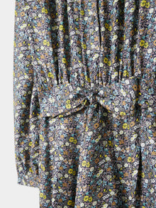 Women | Bonpoint X Vanessa Seward Gentlewoman Made With Liberty Fabric Dress | Slate Grey