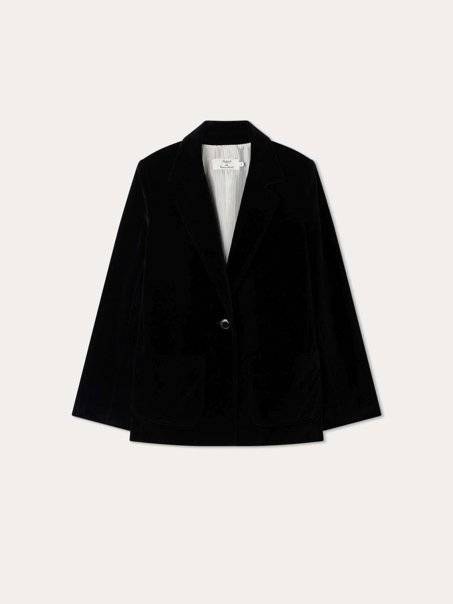 Women | Bonpoint X Vanessa Seward Golondrina Smooth Velvet Jacket | Black