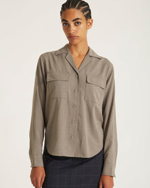 Taupe | Lomedico Gabardine LS Shirt