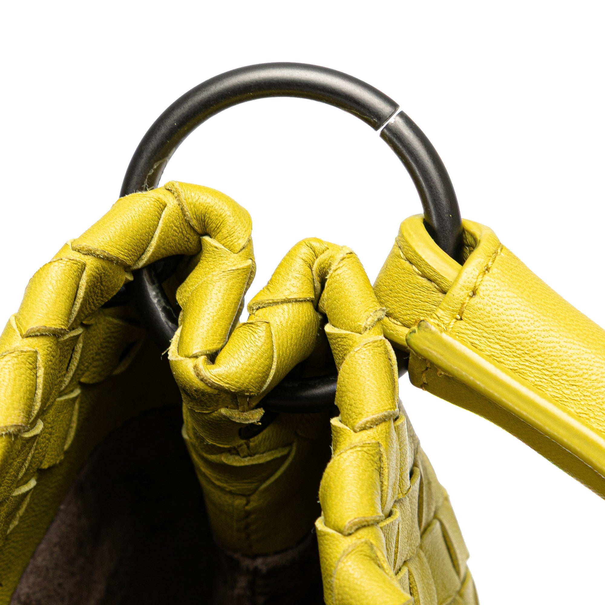 Bottega Veneta | Pre-Owned Nappa Intrecciato Bucket Bag | Yellow