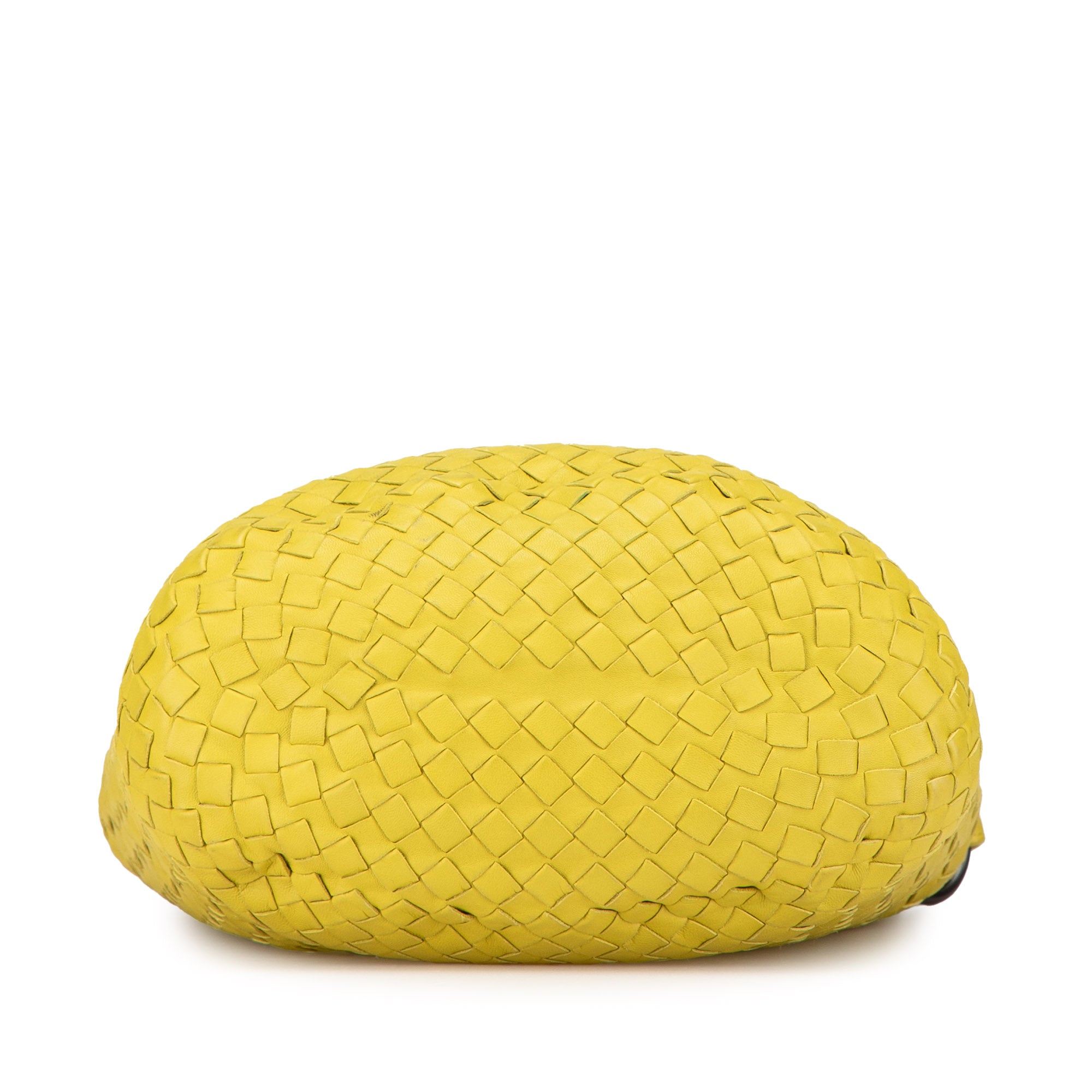 Bottega Veneta | Pre-Owned Nappa Intrecciato Bucket Bag | Yellow