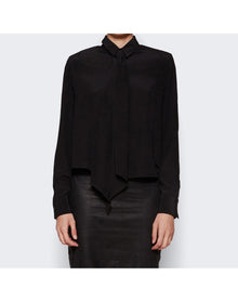WARDROBE.NYC | Women | Scarf Blouse | Black