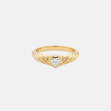 The Cz Juna Heart Ring | 18Kt Gold Vermeil