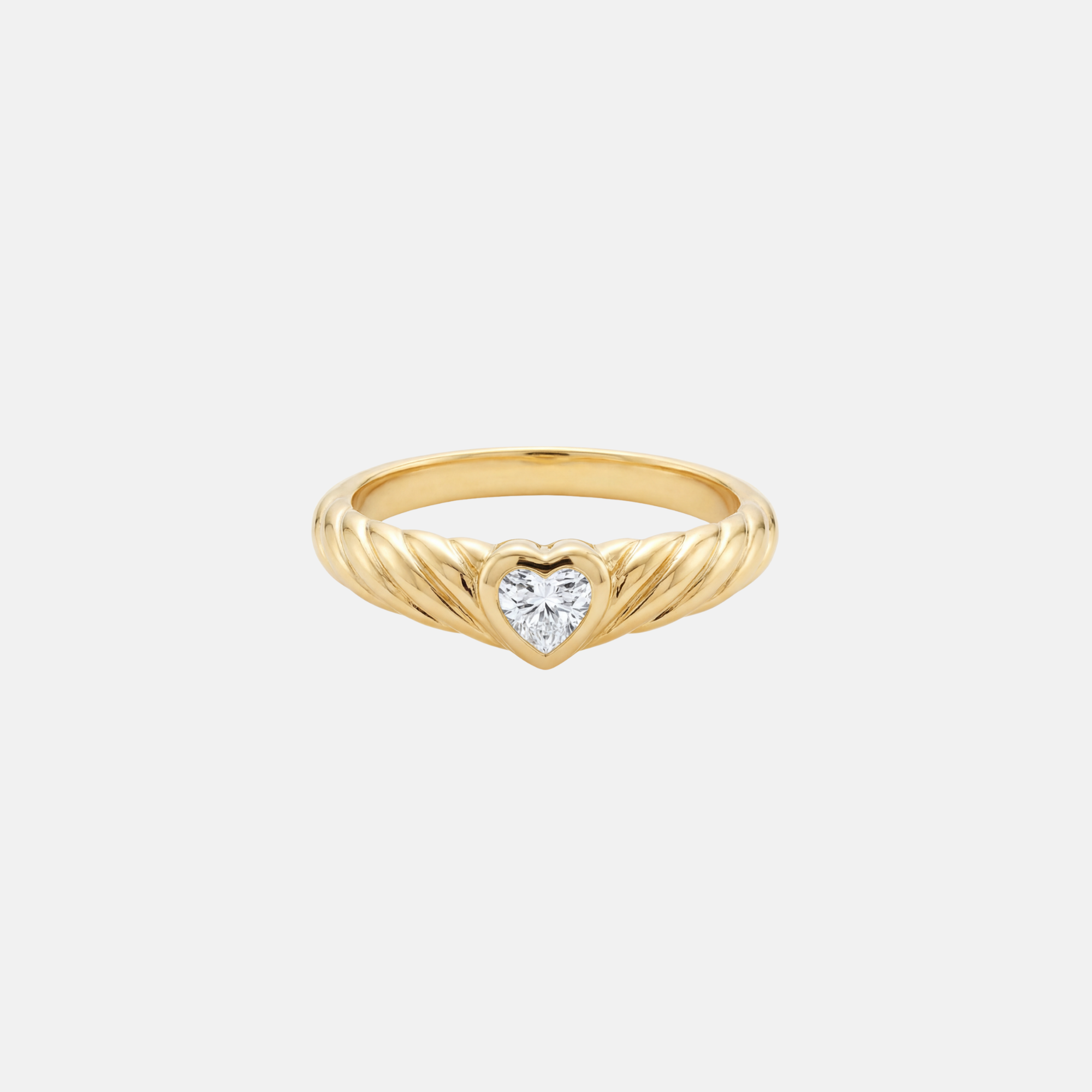 The Cz Juna Heart Ring | 18Kt Gold Vermeil