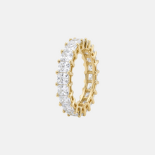 The Princess Cut Eternity Band | Gold Vermeil