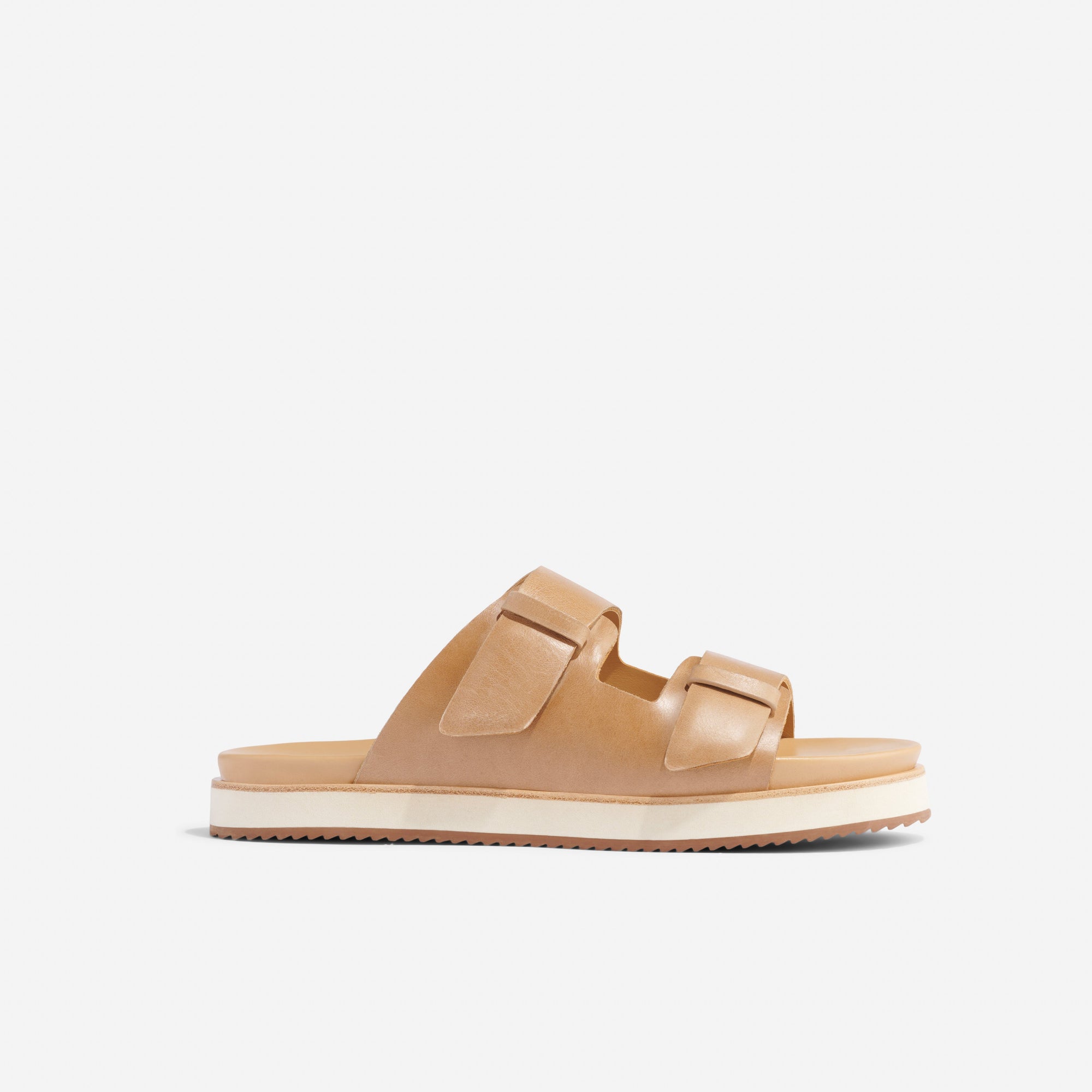Womens | Ella Flatform Slide | Almond