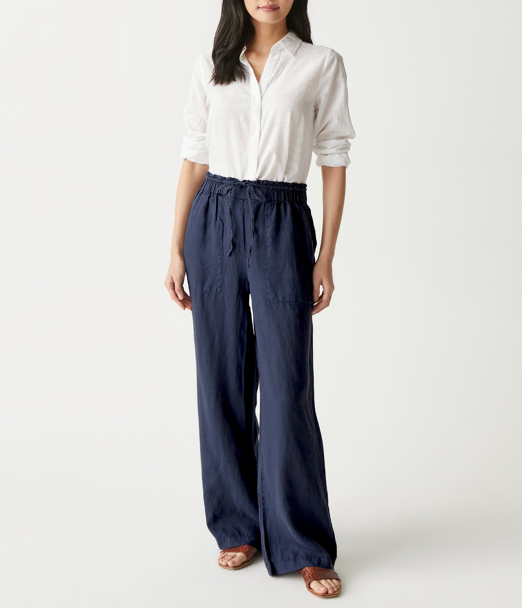 Jules High Rise Wide Leg Pant | Nocturnal