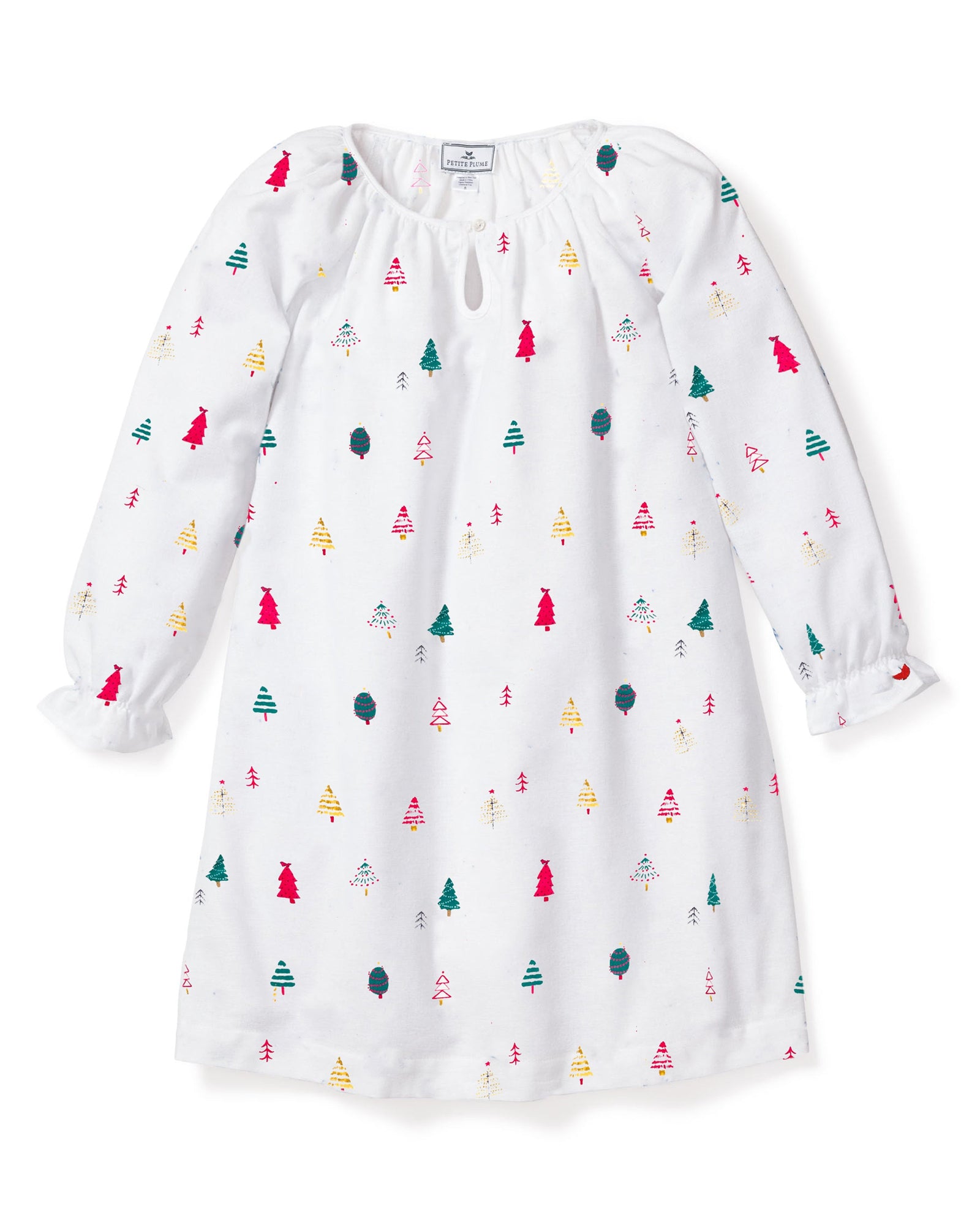 Girl's Twill Delphine Nightgown in Merry Trees in Merry Trees#Color_Merry Trees