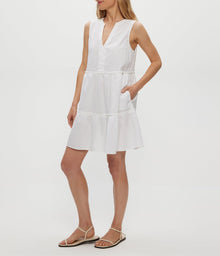 Sandra Linen Dress | White