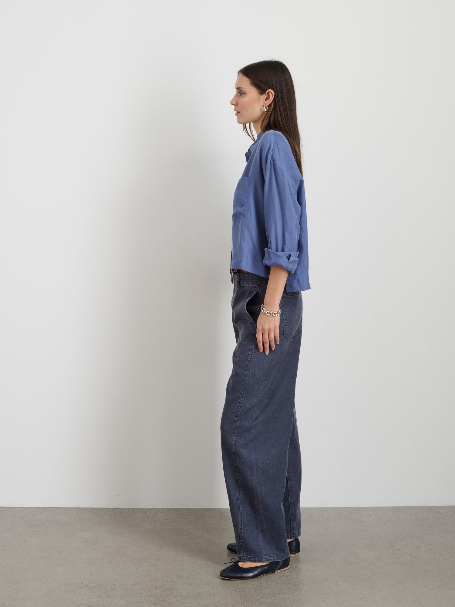 Women | Gemma Top | Cupro Wild Blueberry