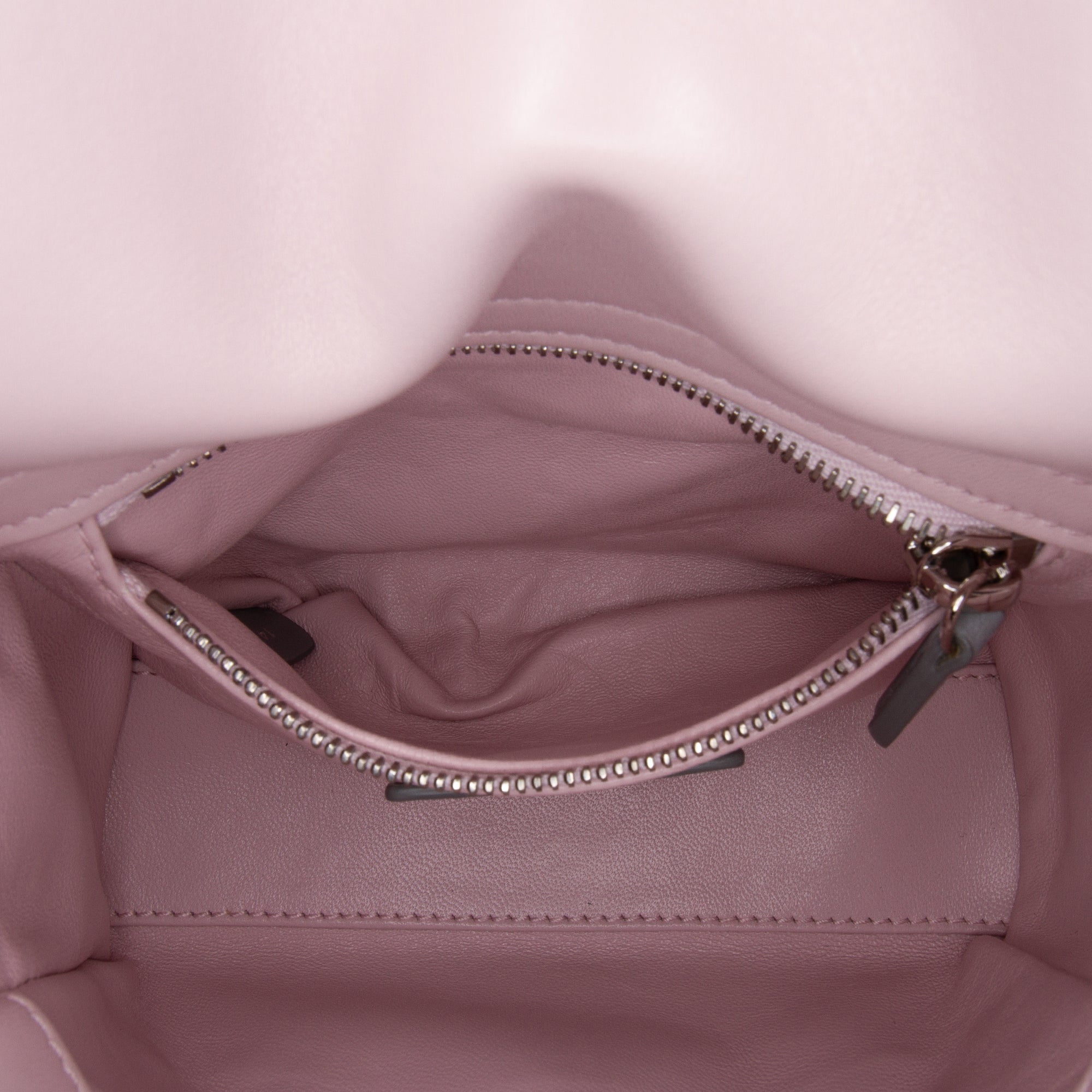 Dior | Pre-Owned Mini Tricolor Lambskin Cannage Lady | White/Pink