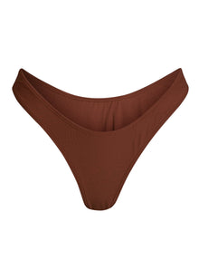 Wall Street Brief Bikini Bottom | Skinny Dip Brown