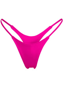Wall Street Thong Bikini Bottom | Grenada Hot Pink