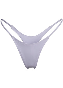 Wall Street Thong Bikini Bottom | Sunblock White