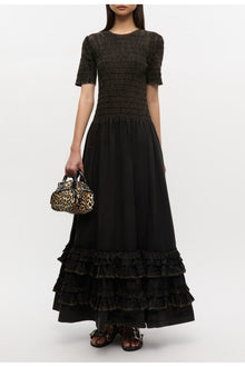 Washed Smock Dress | Black (V1)