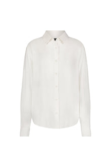 Oversized Button-Up Shirt | White