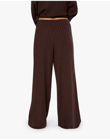 Wide Leg Pull On Pant | Brown