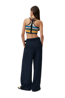 Wide Leg Trousers | Sky Captain