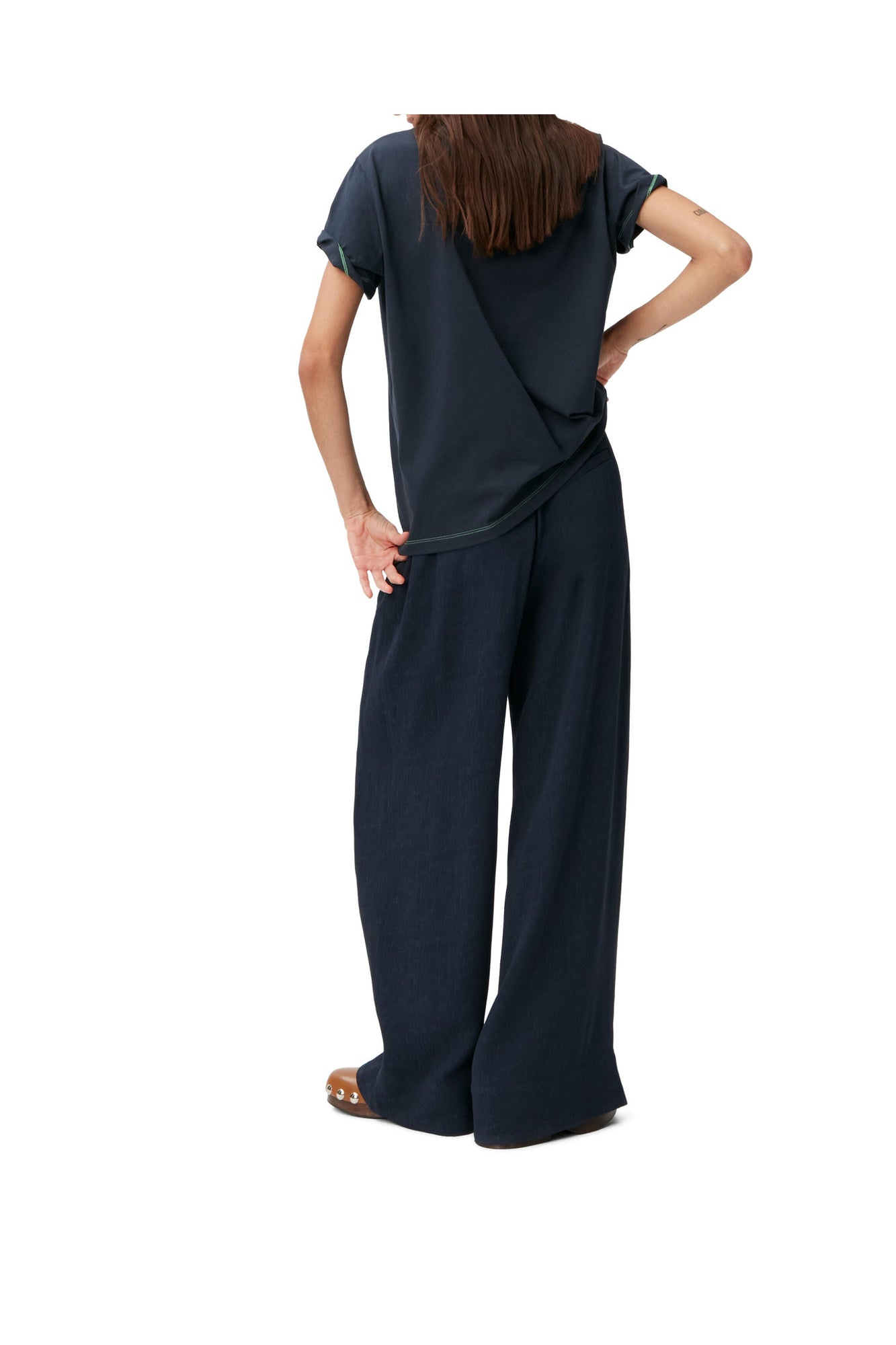 Wide Leg Trousers | Sky Captain