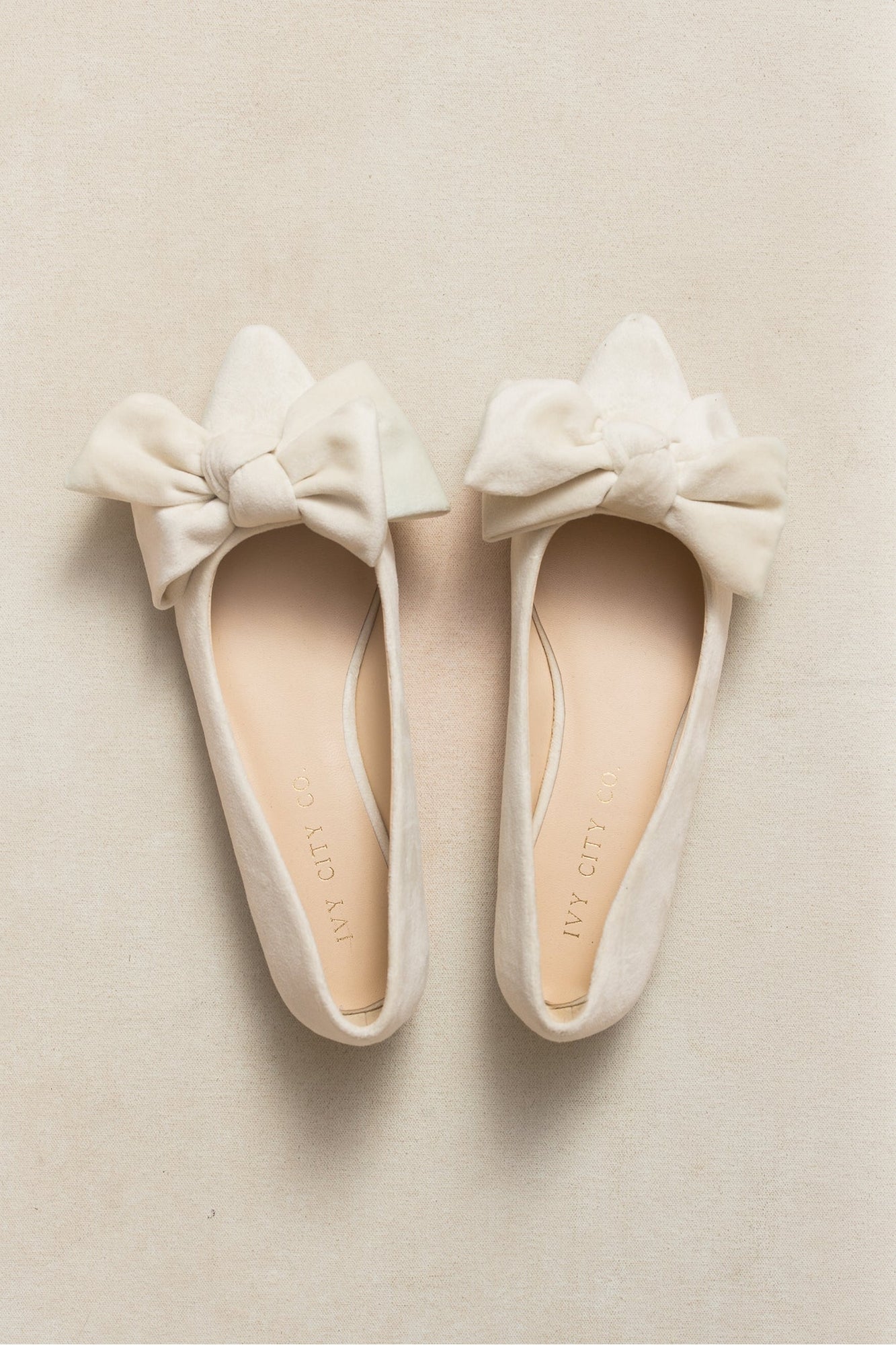 Women | Ivy Bow Flat | Cream