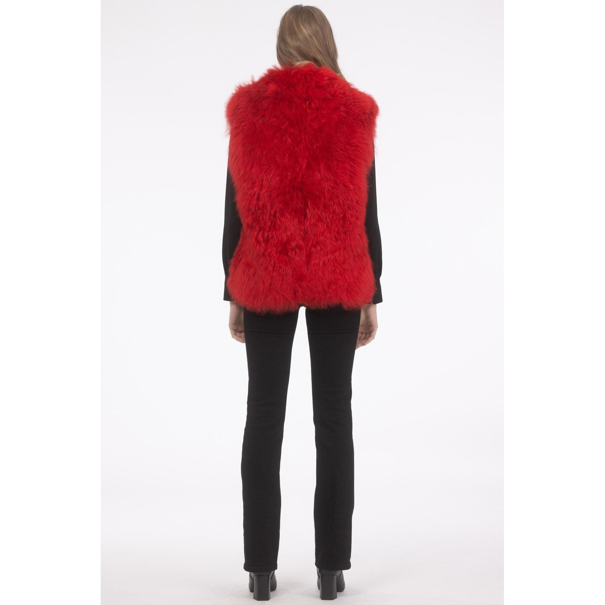 Women | Select Lamb Vest | Red