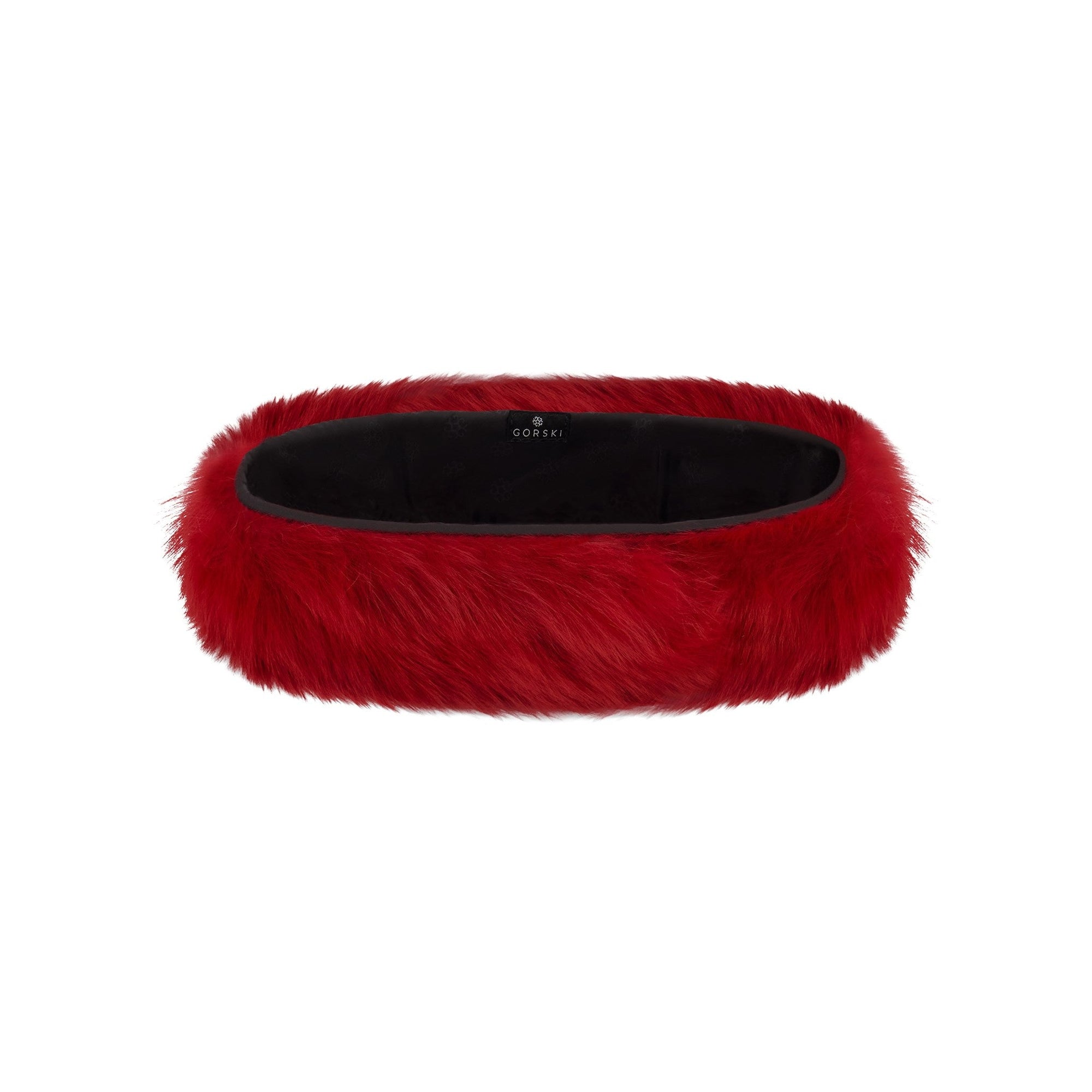 Women | Toscana Shearling Lamb Headband | Red