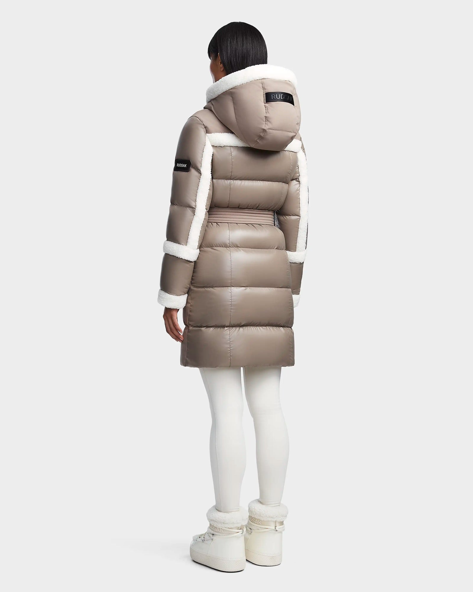 Women | AUDREY L Down Puffer | Cement