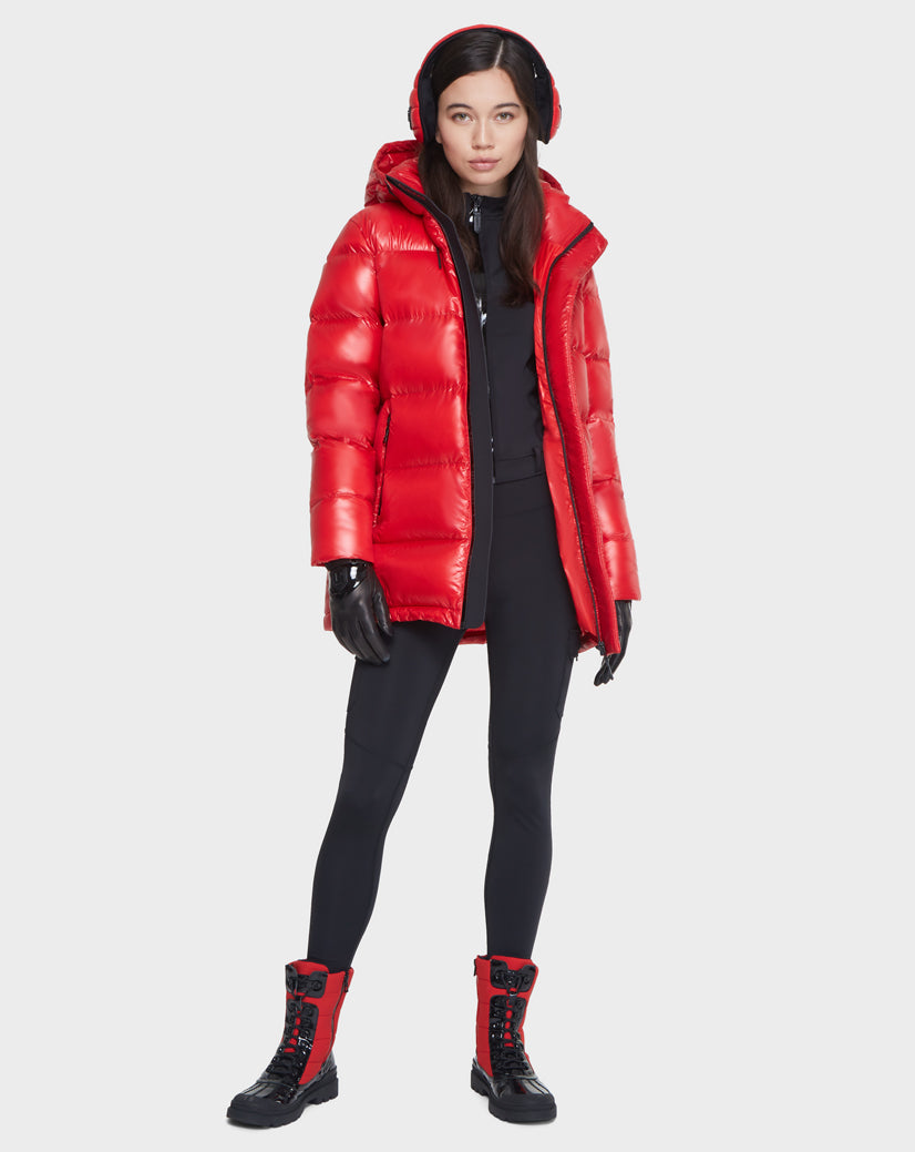 Women | JOJO Down Puffer | Poppy Red