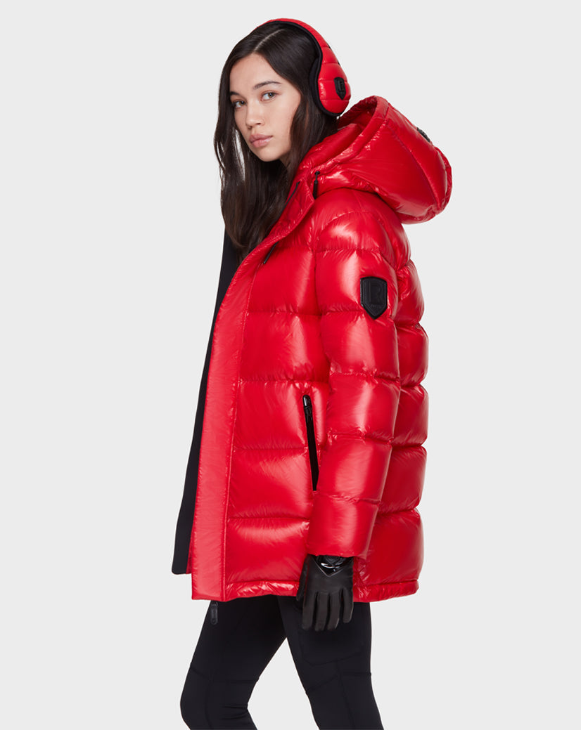 Women | JOJO Down Puffer | Poppy Red